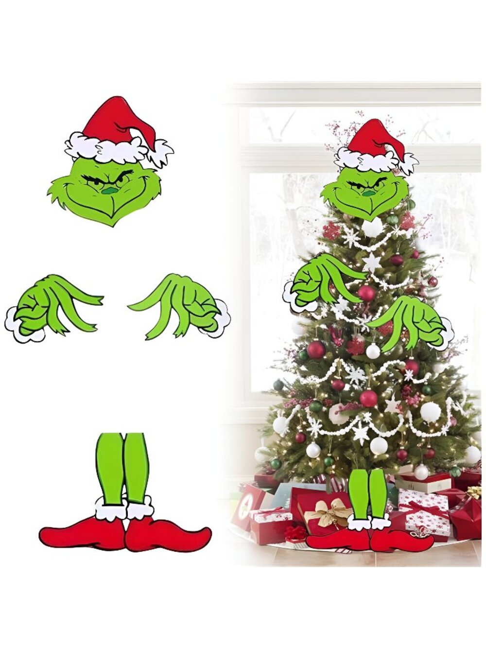Grinchmas Christmas Tree Topper - Funny Quirky Christmas Decorations